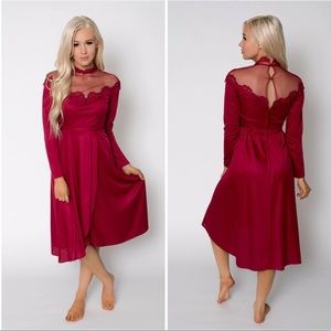 Vintage maroon dress